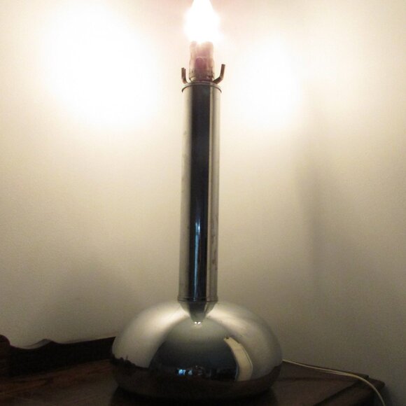 Vintage Chrome Dome Lamp Base - Picture 5 of 10